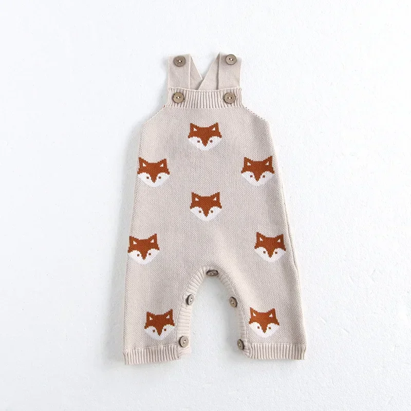 2025 Autumn Baby Girls Clothes Knitted Overalls 0-2Y Infant Boys Knit Cartoon Fox Sleeveless Romper Newborn Jumpsuit Girls Pants
2025 Autumn Baby Girls Clothes Knitted Overalls 0-2Y Infant Boys Knit Cartoon Fox Sleeveless Romper Newborn Jumpsuit Girls Pants