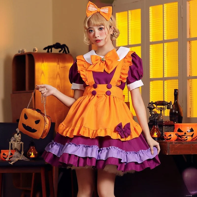 Halloween Costume Adult Cosplay Pumpkin Maid Dress Lolita Party Wear Women's Clothing Traditional Chinese Ethnic Stage Outfit
Halloween Costume Adult Cosplay Pumpkin Maid Dress Lolita Party Wear Women's Clothing Traditional Chinese Ethnic Stage Outfit