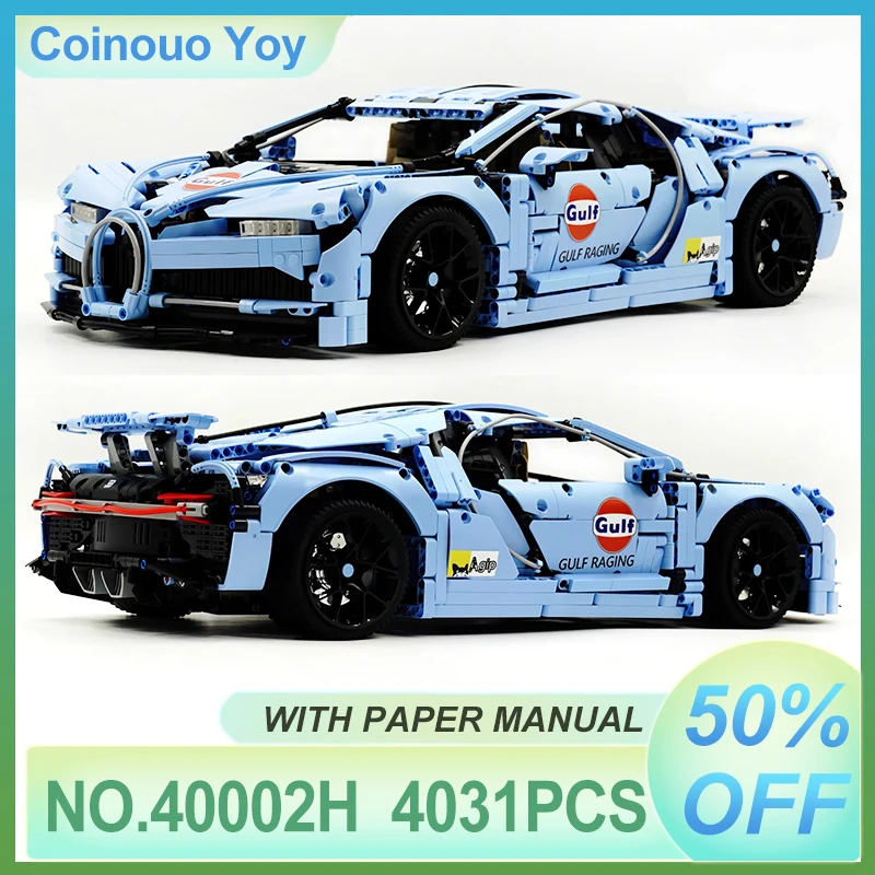 New 40002H Tehnical Gulf Oil Powder Blue Modified 1:8 Building Blocks Assembling Sports Car Adult Puzzle DIY Toys Chrismas Gifts
New 40002H Tehnical Gulf Oil Powder Blue Modified 1:8 Building Blocks Assembling Sports Car Adult Puzzle DIY Toys Chrismas Gifts
