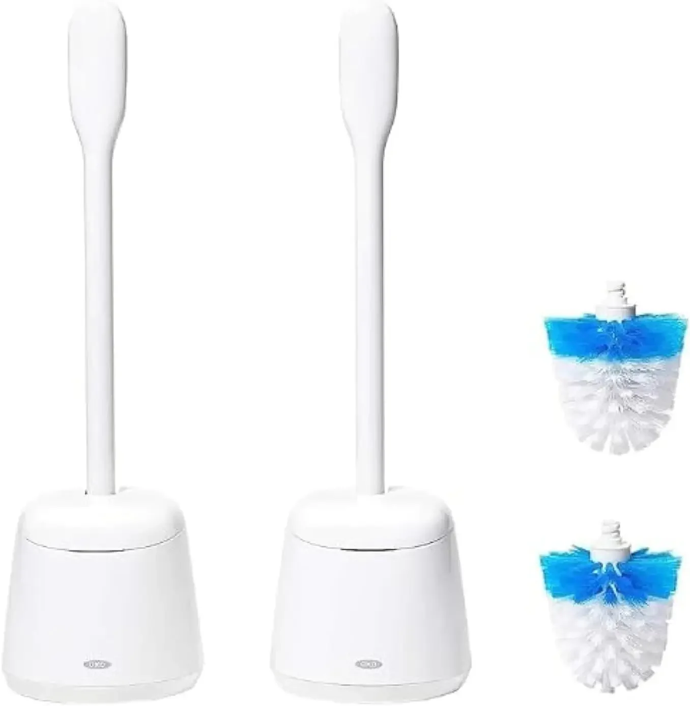 Toilet Brush Set 2-Pack with SoftWorks Handle and Angled Head for Deep Cleaning
Toilet Brush Set 2-Pack with SoftWorks Handle and Angled Head for Deep Cleaning