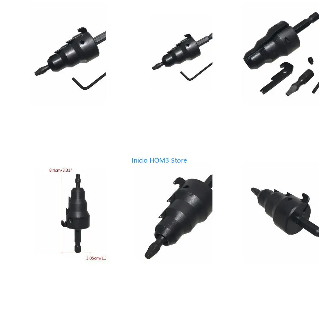 A5YD 1 Set Black Deburring Drill Power Conduit Reamer with Improved Bit Wrench
A5YD 1 Set Black Deburring Drill Power Conduit Reamer with Improved Bit Wrench