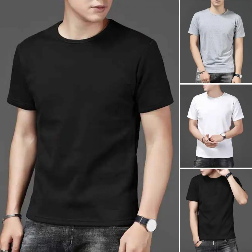 Summer Men's Casual Round Neck Short Sleeved T-shirt Breathable Comfortable Fashion Short Sleeved Top
Summer Men's Casual Round Neck Short Sleeved T-shirt Breathable Comfortable Fashion Short Sleeved Top