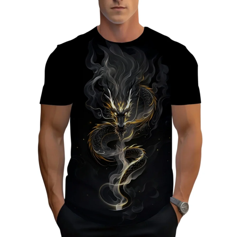 Крутая мужская футболка в стиле ретро с 3D принтом дракона, летняя модная тенденция, дышащий повседневный спортивный повседневный топ с круглым вырезом
Крутая мужская футболка в стиле ретро с 3D принтом дракона, летняя модная тенденция, дышащий повседневный спортивный повседневный топ с круглым вырезом