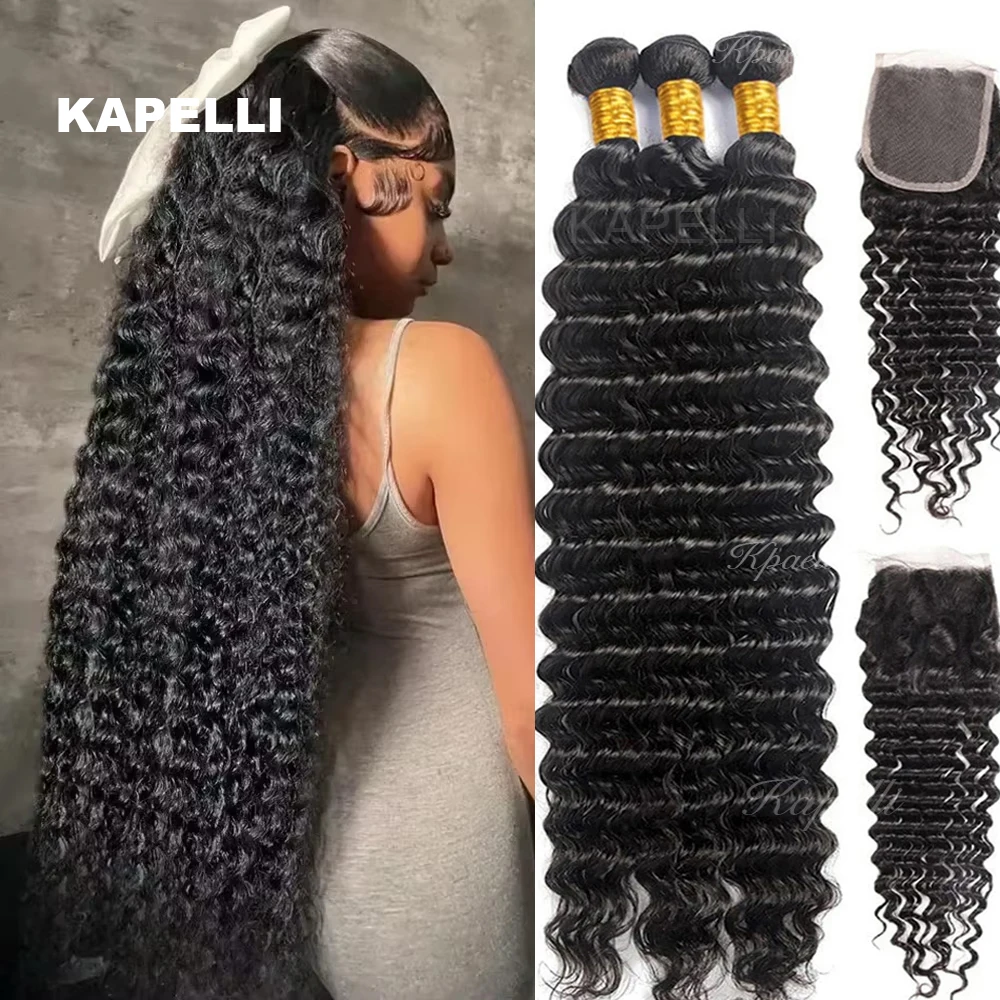 30 32 inch Curly Bundles Human Hair Deep Wave Human Hair Bundles and Closure 4x4 13x4 Lace Frontal Brazilian Raw Hair Extensions
30 32 inch Curly Bundles Human Hair Deep Wave Human Hair Bundles and Closure 4x4 13x4 Lace Frontal Brazilian Raw Hair Extensions