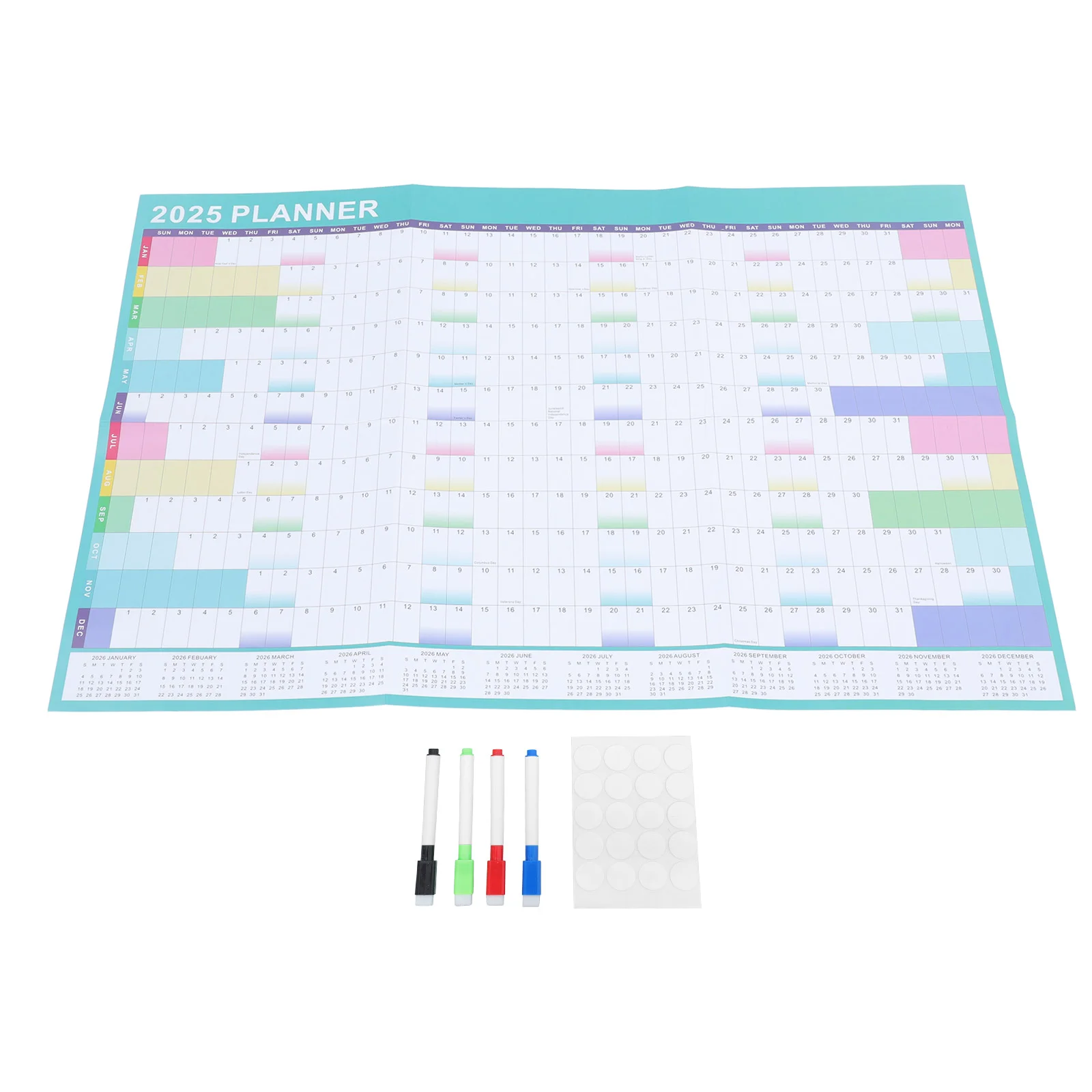 2025 Plan Wall Calendar Planner Clock New Year Decorative Hanging Paper Agenda for Home Electronic Office
2025 Plan Wall Calendar Planner Clock New Year Decorative Hanging Paper Agenda for Home Electronic Office