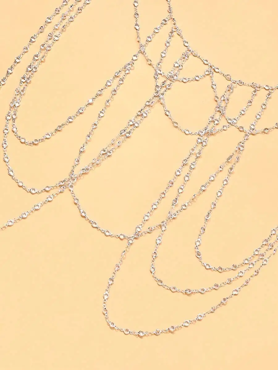 Multilayer Crystal Body Chain For Women Minimalist Luxury Shoulder Chain Evening Bridal Accessory
Multilayer Crystal Body Chain For Women Minimalist Luxury Shoulder Chain Evening Bridal Accessory