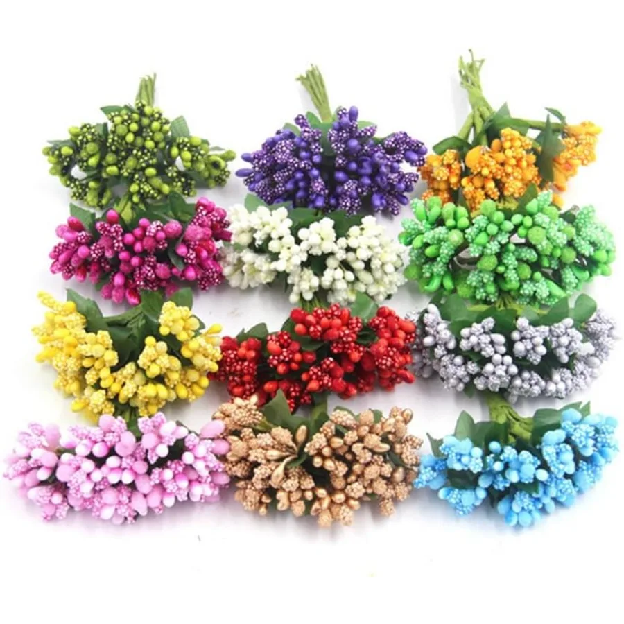 144pcs Artificial Mini Flower Stamen Pistil and Soft Stem20mm Tiny Berry for DIY Wedding Make Bridal Hair Clips Cake Top Wrist
144pcs Artificial Mini Flower Stamen Pistil and Soft Stem20mm Tiny Berry for DIY Wedding Make Bridal Hair Clips Cake Top Wrist