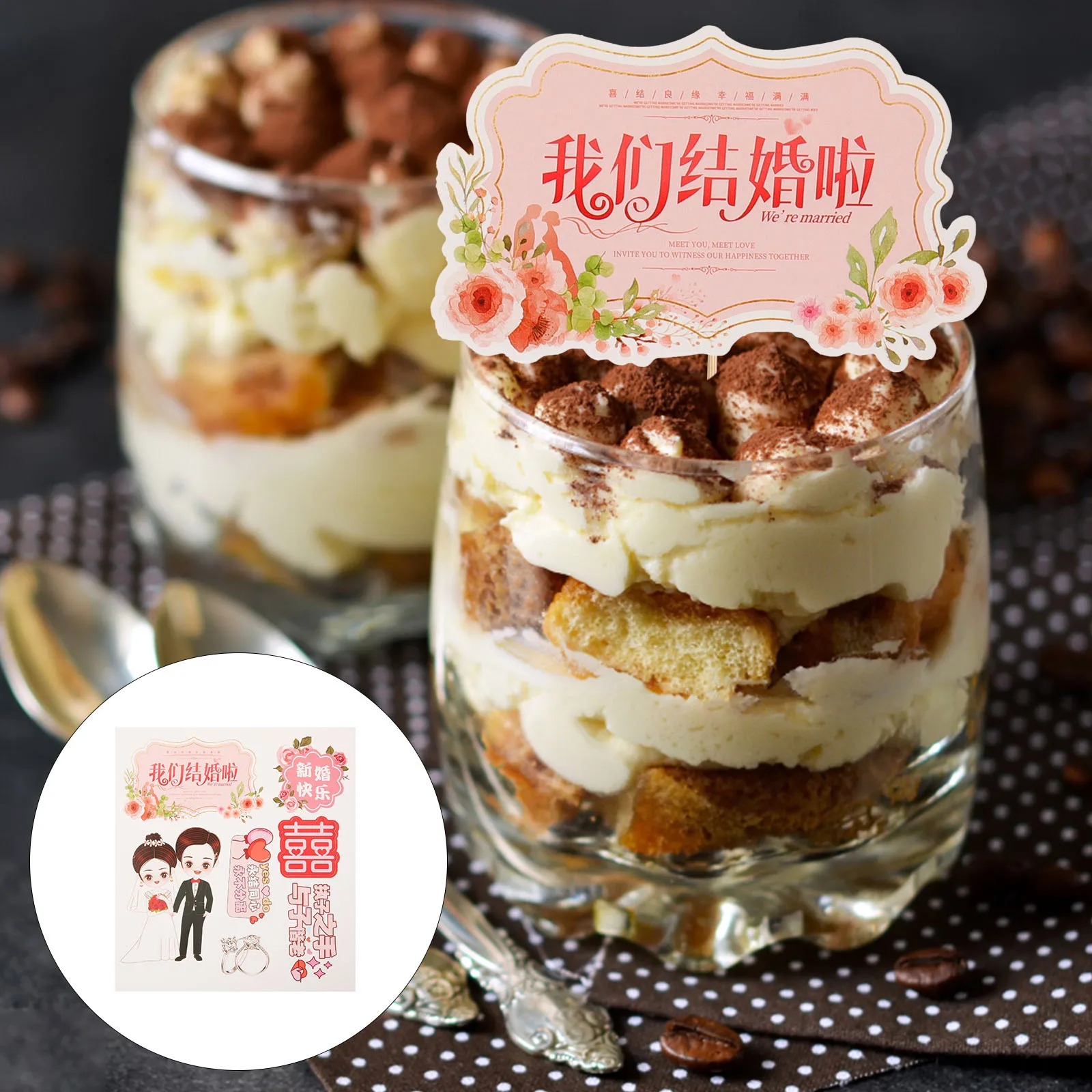 1Set Acrylic Wedding Cake Decor Party Exquisite Desktop Romantic Cake Topper Bride Groom Decorative Multi-Function Wedding
1Set Acrylic Wedding Cake Decor Party Exquisite Desktop Romantic Cake Topper Bride Groom Decorative Multi-Function Wedding