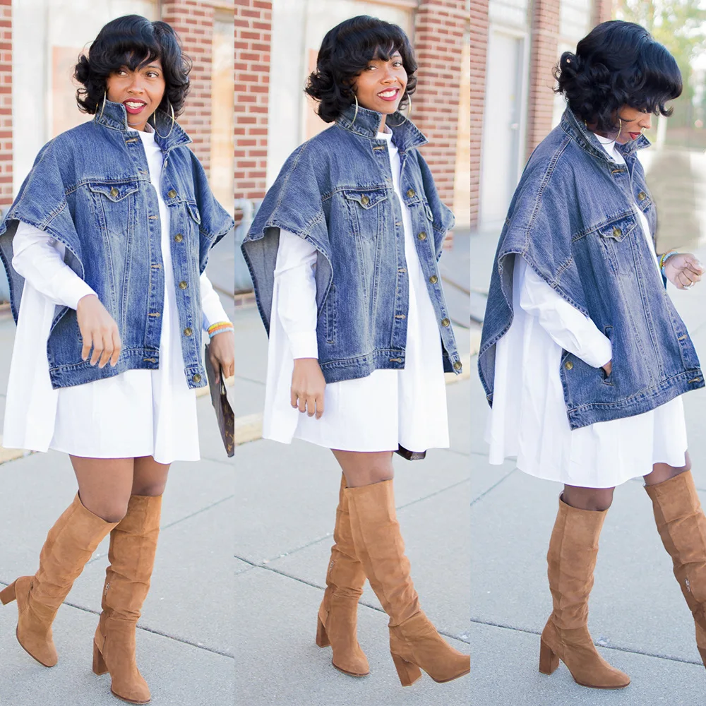 Women Spring Summer Coat Denim Jacket Solid Color Button Pockets Short Sleeve Turndown Collar Casual Fashion Comfortable Regular
Women Spring Summer Coat Denim Jacket Solid Color Button Pockets Short Sleeve Turndown Collar Casual Fashion Comfortable Regular