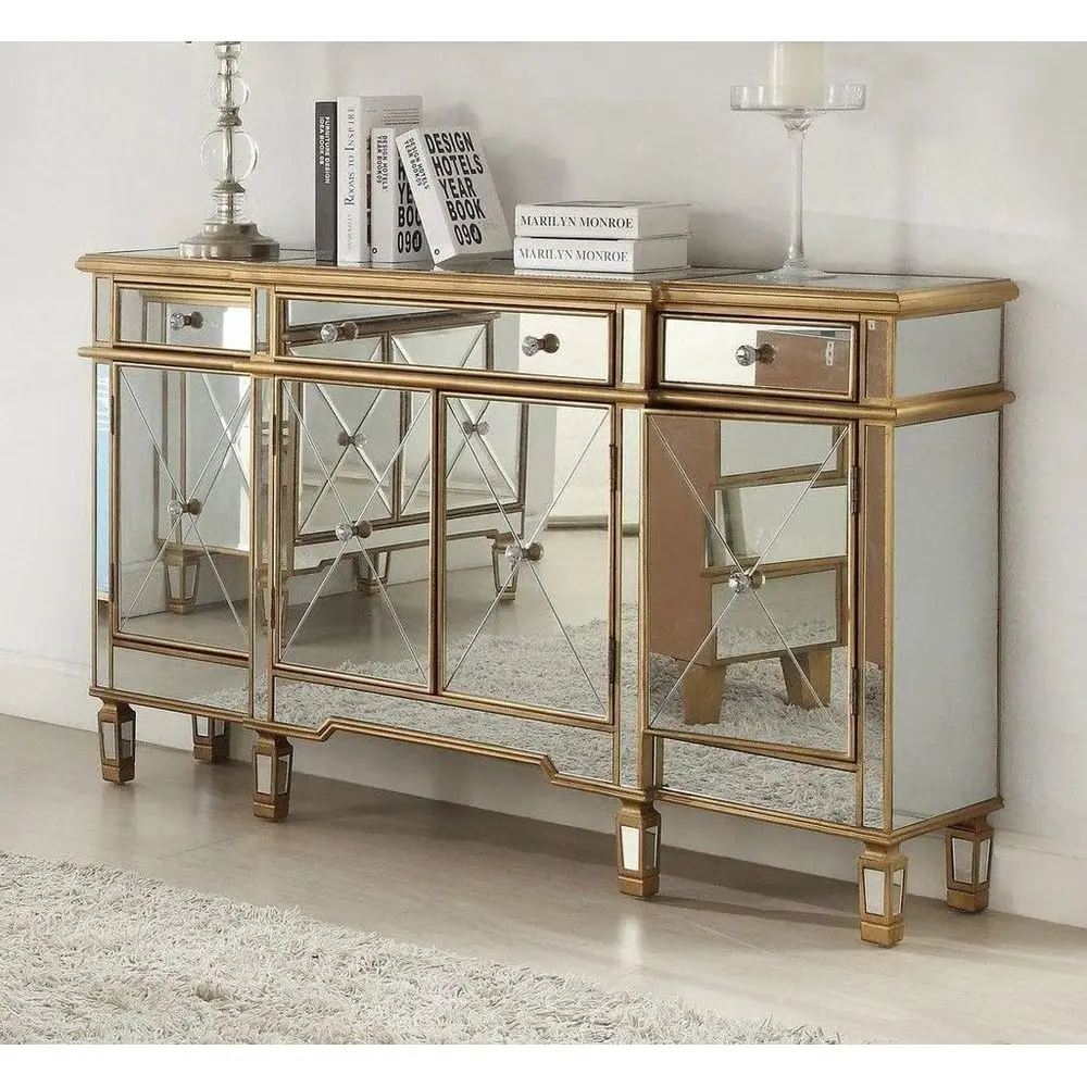 Mirrored Panel Storage Sideboard, 48 x 14 x 36 for Living Room
Mirrored Panel Storage Sideboard, 48 x 14 x 36 for Living Room