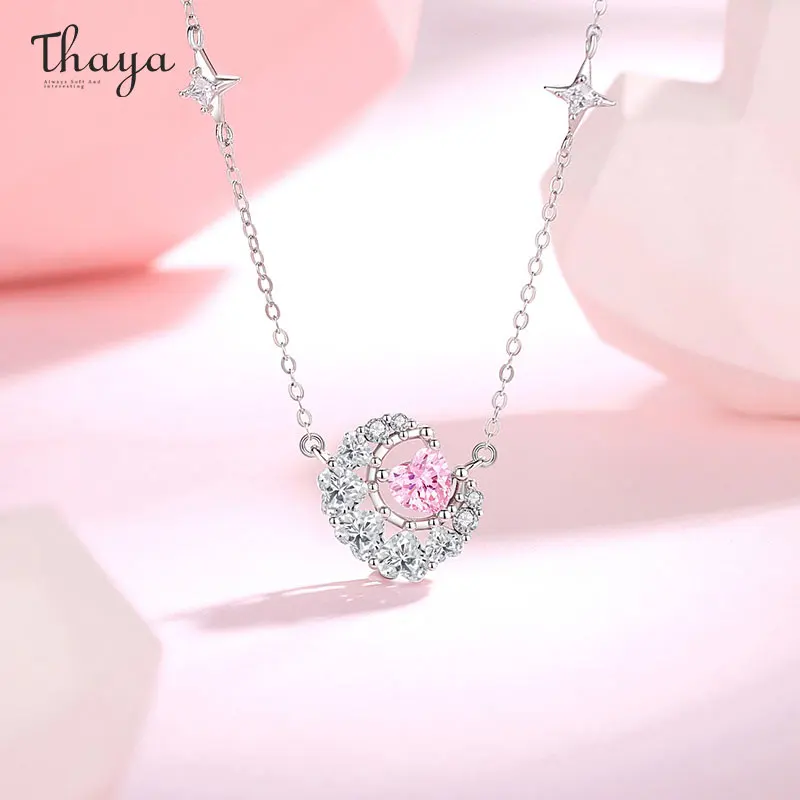 Thaya New Trendy Luxury Heart Women Necklaces S925 Sterling Silver Women's Pendant Necklace Women Collar Party Ladies Jewelry
Thaya New Trendy Luxury Heart Women Necklaces S925 Sterling Silver Women's Pendant Necklace Women Collar Party Ladies Jewelry