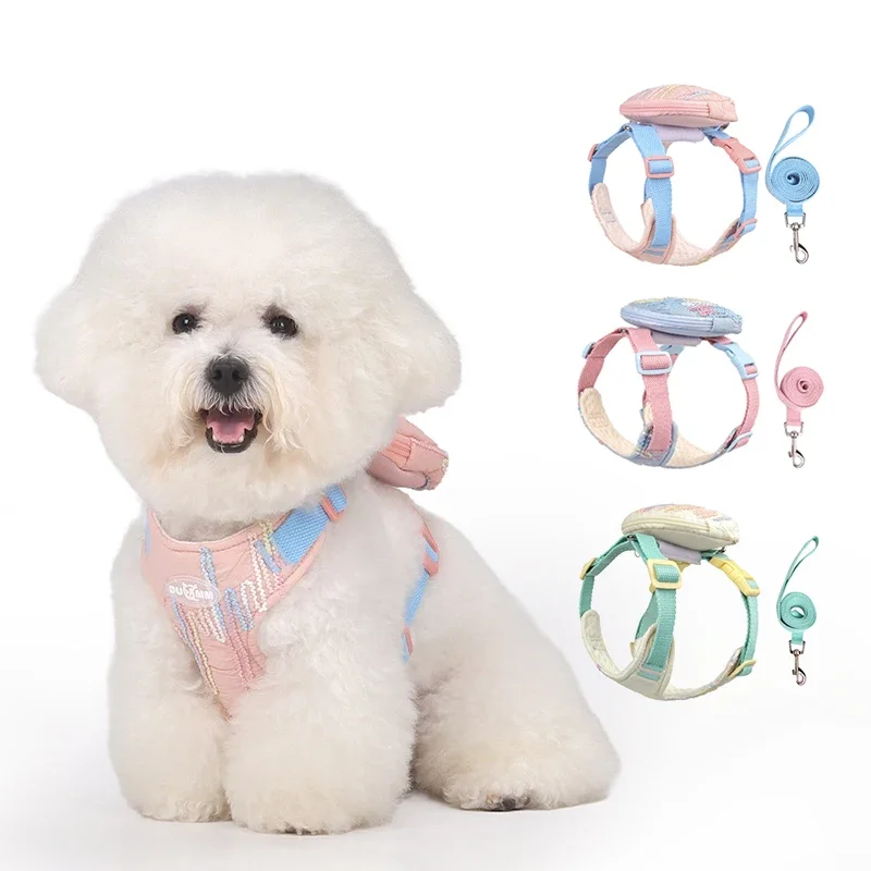 3-in-1 Outdoor Puppy Harness and Leash Set Dopamine Adjustable Soft Small Medium Dog Harness with Cute Bag Mascotas Accesorios
3-in-1 Outdoor Puppy Harness and Leash Set Dopamine Adjustable Soft Small Medium Dog Harness with Cute Bag Mascotas Accesorios