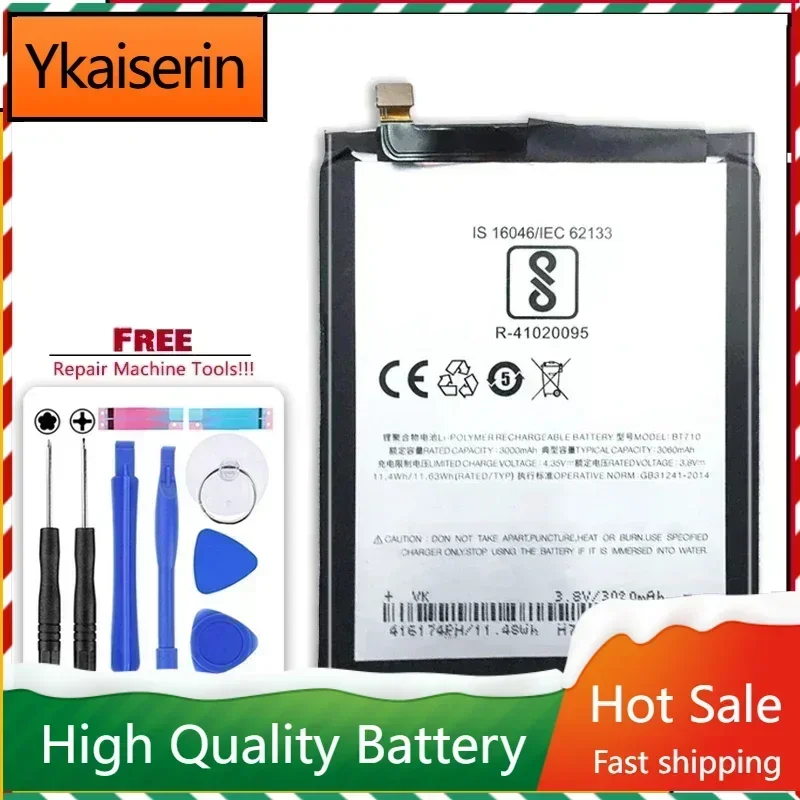 YKaiserin 3060mAh for Meizu Mei Zu Blue A5 BT710 Battery M5c M710M M793Q Batteries Batterij Accumulator + Free Tools warranty
YKaiserin 3060mAh for Meizu Mei Zu Blue A5 BT710 Battery M5c M710M M793Q Batteries Batterij Accumulator + Free Tools warranty