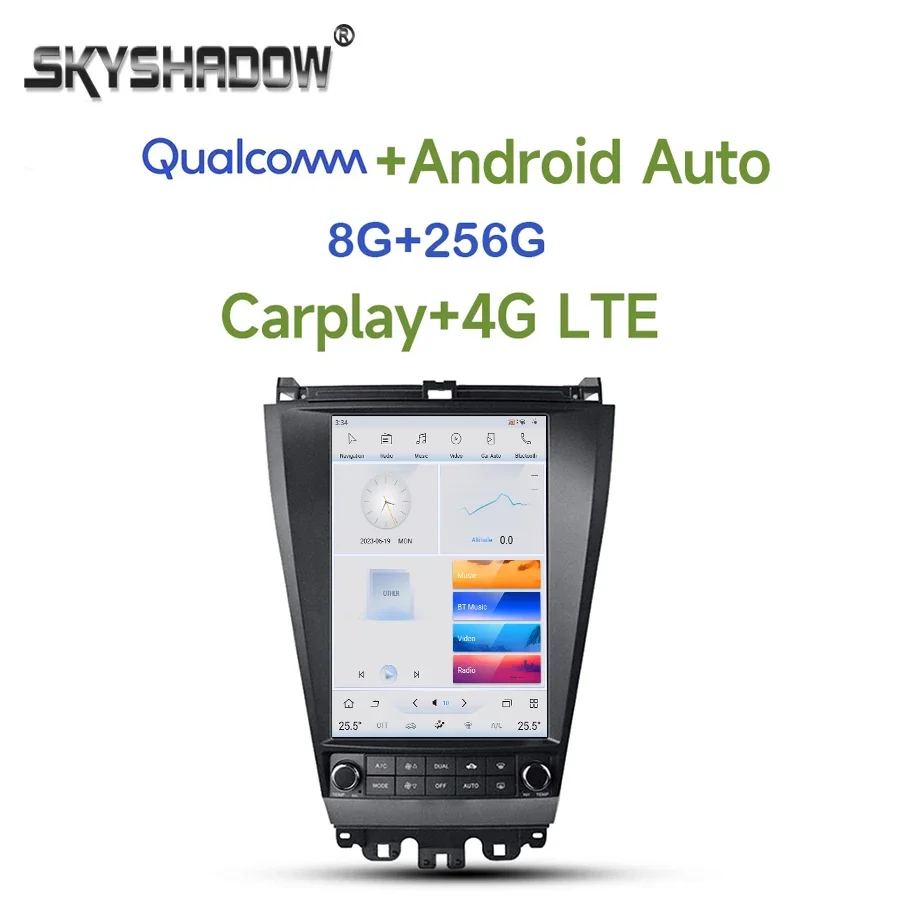 Tesla Qualcomm Carplay автомобильный DVD-плеер DSP 4G LTE Android 11,0 8G + 256G GPS RDS радио WIFI Bluetooth для Honda Accord 2003-2007
Tesla Qualcomm Carplay автомобильный DVD-плеер DSP 4G LTE Android 11,0 8G + 256G GPS RDS радио WIFI Bluetooth для Honda Accord 2003-2007