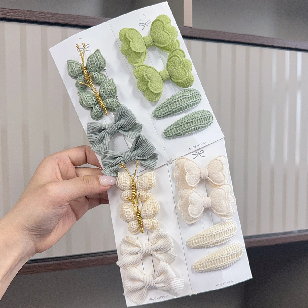 8/6/4/Pcs set Solid Hand Woven Children's Hair Accessories Girls Gift Various Styles Of Nylon Safety Bow Hair Clips BaBy Clips
8/6/4/Pcs set Solid Hand Woven Children's Hair Accessories Girls Gift Various Styles Of Nylon Safety Bow Hair Clips BaBy Clips
