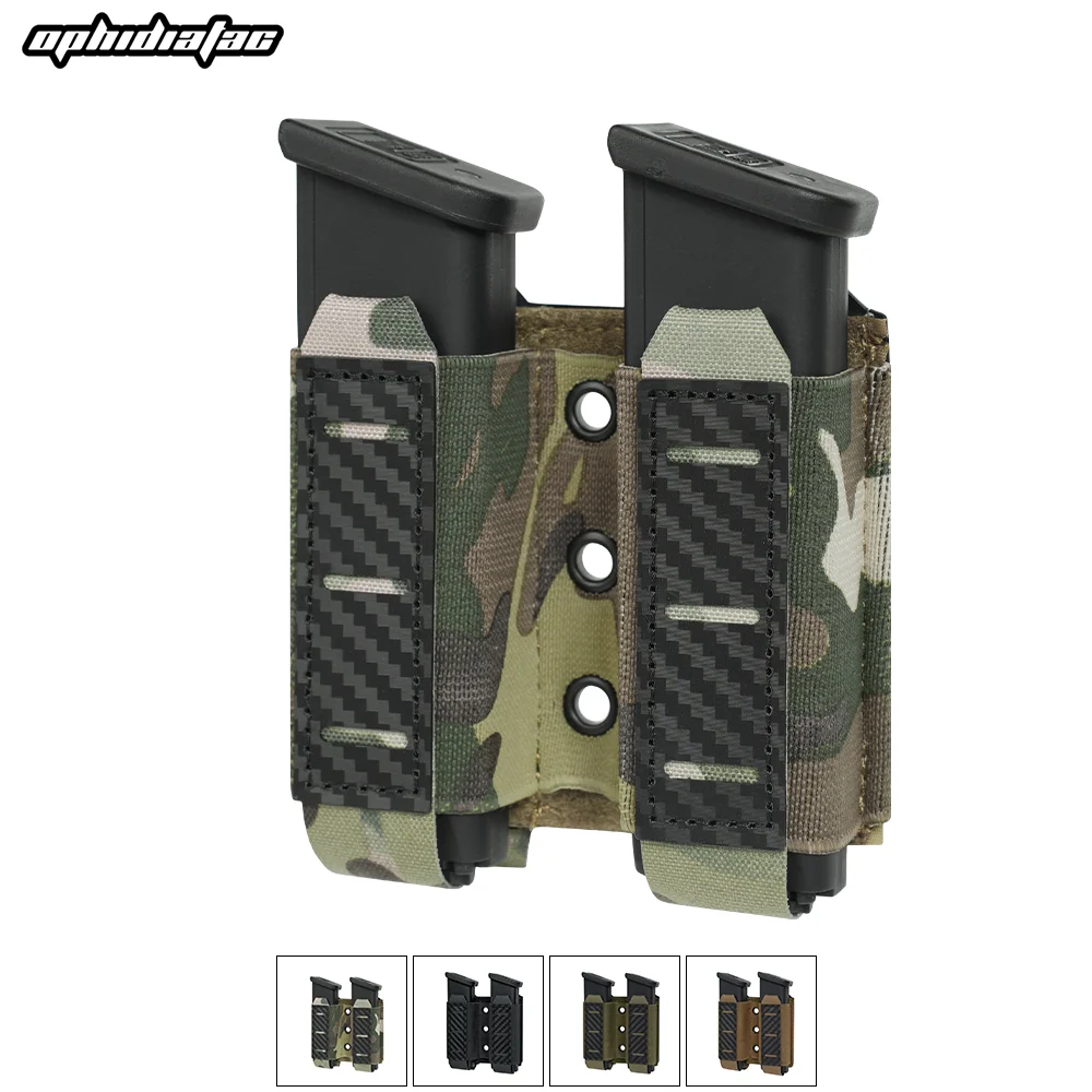 OphidianTac Pistol Mag Pouch Molle Magazine Pouch 9MM Double Stack Elastic Magazine Holster for 9mm/.40 Calibers 45acp Glock
OphidianTac Pistol Mag Pouch Molle Magazine Pouch 9MM Double Stack Elastic Magazine Holster for 9mm/.40 Calibers 45acp Glock