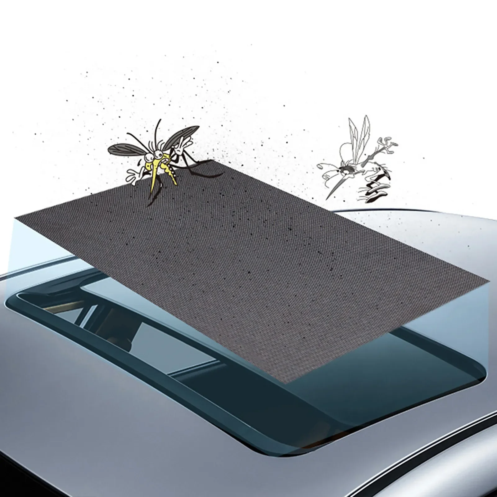 Magnetic Car Sunroof Breathable Moonroof Mesh Car Roof Protective Cover 100x65cm Sunroof Net for Overnight Camping Black
Magnetic Car Sunroof Breathable Moonroof Mesh Car Roof Protective Cover 100x65cm Sunroof Net for Overnight Camping Black