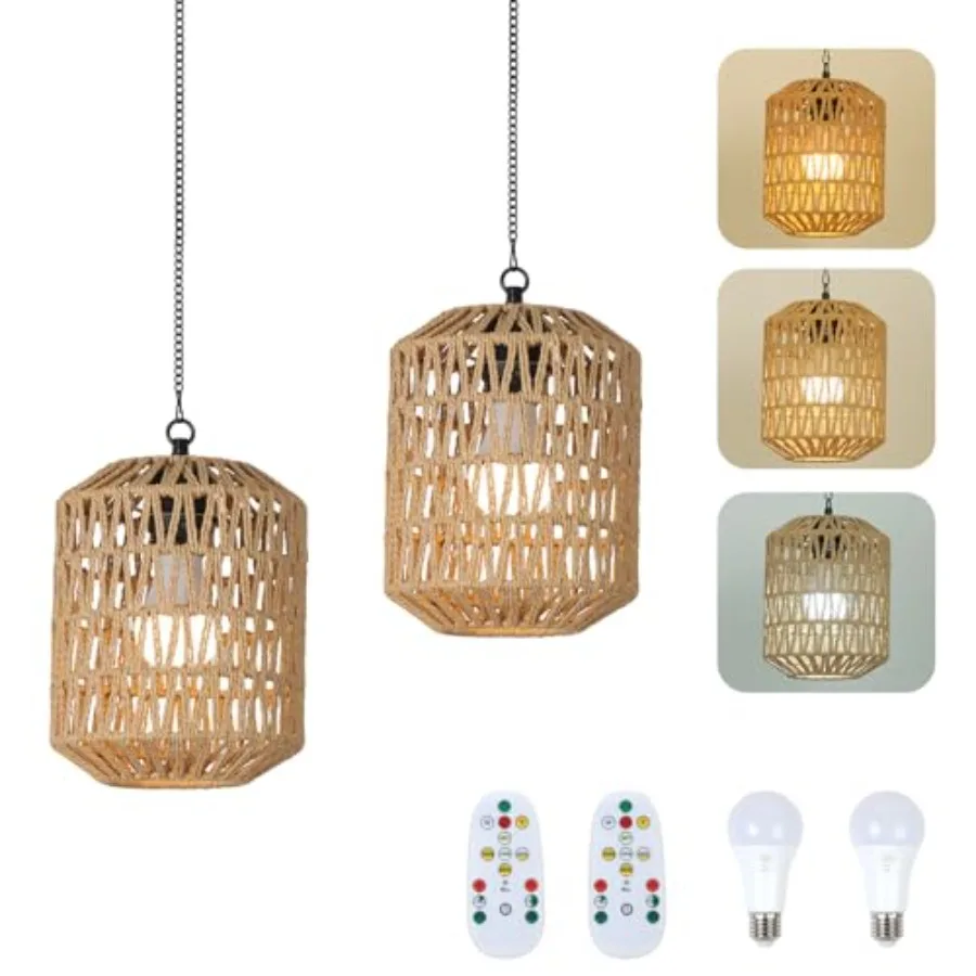 Battery Operated Chandelier Rattan Battery Operated Pendant Light with Remote Boho Outdoor Chandelier for Gazebo Wicker Gazebo
Battery Operated Chandelier Rattan Battery Operated Pendant Light with Remote Boho Outdoor Chandelier for Gazebo Wicker Gazebo