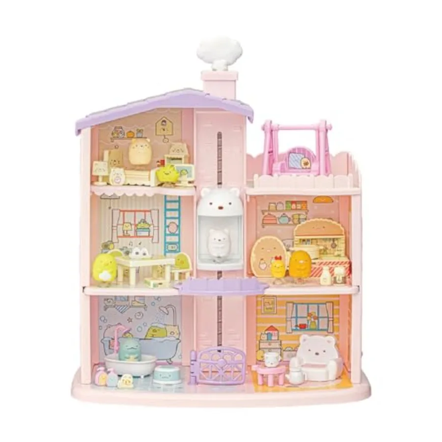Sumikko Gurashi Sticky Round Bear Elevator 3rd Floor Date House for home decoration, PVC material, pastel pink, soft-touch and
Sumikko Gurashi Sticky Round Bear Elevator 3rd Floor Date House for home decoration, PVC material, pastel pink, soft-touch and