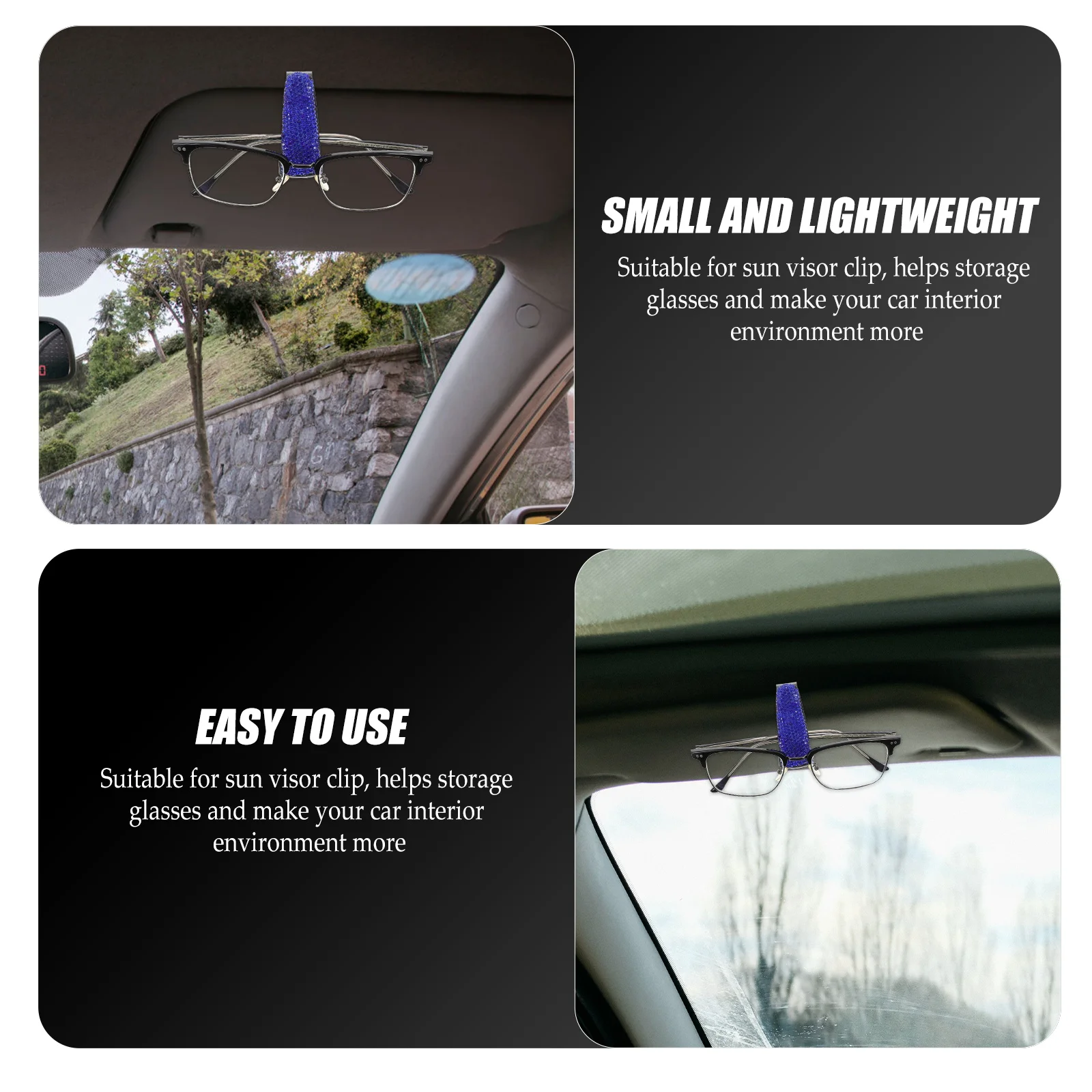Rhinestone Car Glasses Holder Sunglass Visor Clip Durable Plastic Eyeglass Storage on Sun VisorDrop Scratch Resistant
Rhinestone Car Glasses Holder Sunglass Visor Clip Durable Plastic Eyeglass Storage on Sun VisorDrop Scratch Resistant