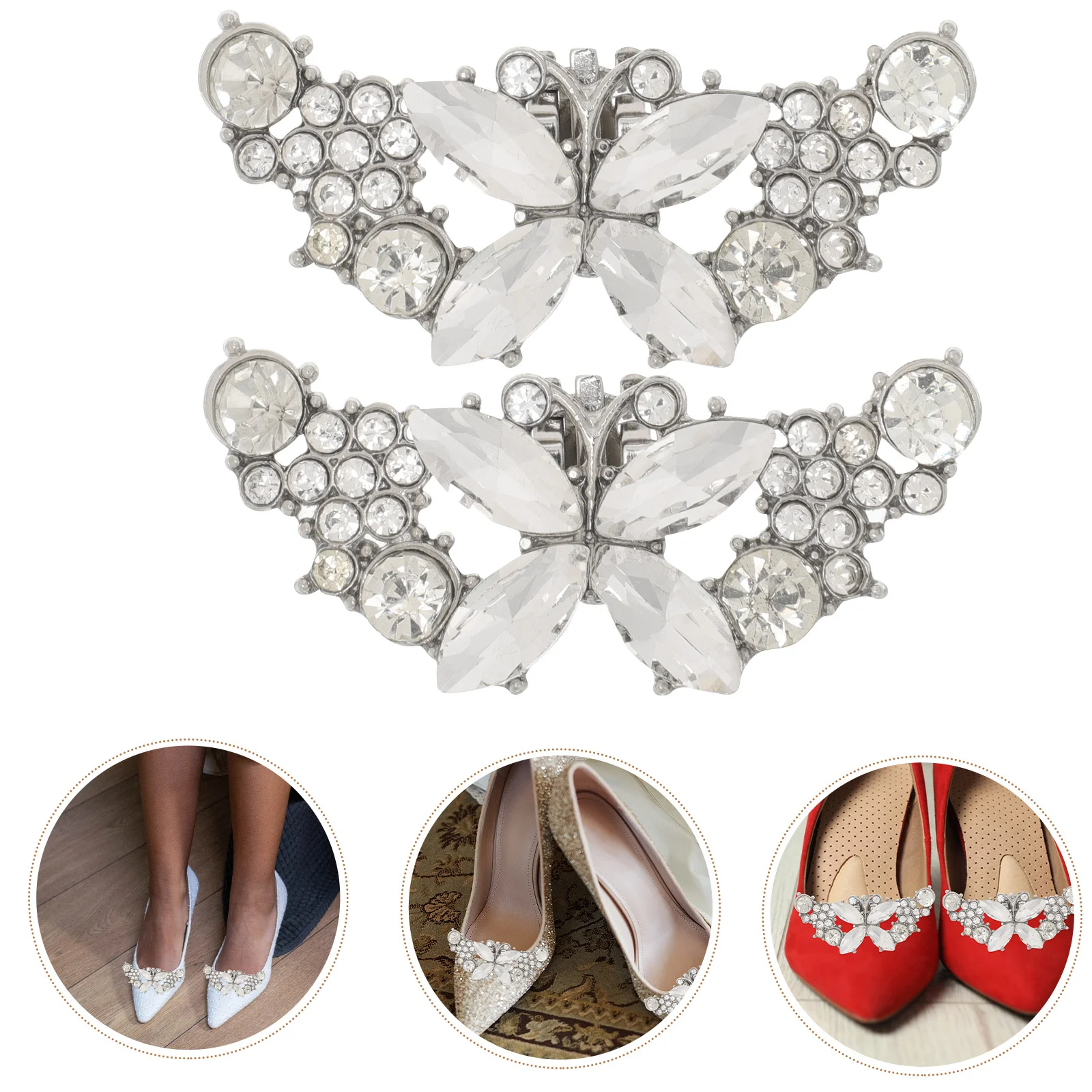 1Pair Artificial Crystal Bridal Shoe Buckle Silver Alloy Detachable High Heel Clips Wedding Shoe Accessories Clips for Shoes
1Pair Artificial Crystal Bridal Shoe Buckle Silver Alloy Detachable High Heel Clips Wedding Shoe Accessories Clips for Shoes