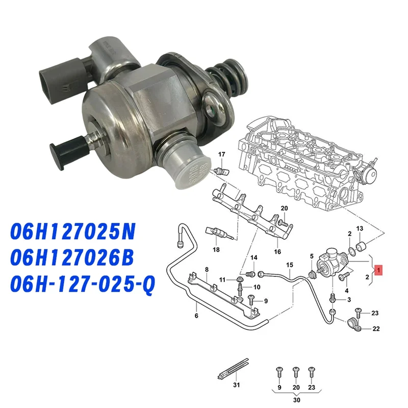 A30P-New High Pressure Fuel Pump 06H127025N 06H127026B For VW Beetle Jetta Passat Tiguan A3 TT 1.8L 2.0L 06H-127-025-Q
A30P-New High Pressure Fuel Pump 06H127025N 06H127026B For VW Beetle Jetta Passat Tiguan A3 TT 1.8L 2.0L 06H-127-025-Q