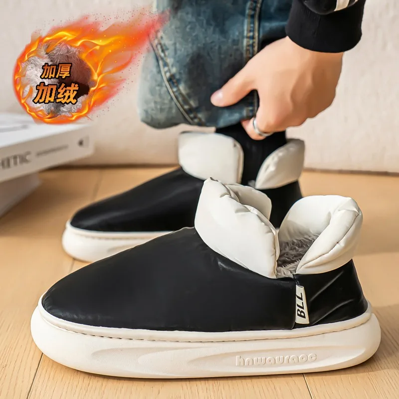Теплая хлопковая обувь для родителей и детей, зимние ботинки на флисовой подкладке, мужская модная обувь для хлеба, уличная плюшевая зимняя теплая мужская хлопковая обувь
Теплая хлопковая обувь для родителей и детей, зимние ботинки на флисовой подкладке, мужская модная обувь для хлеба, уличная плюшевая зимняя теплая мужская хлопковая обувь