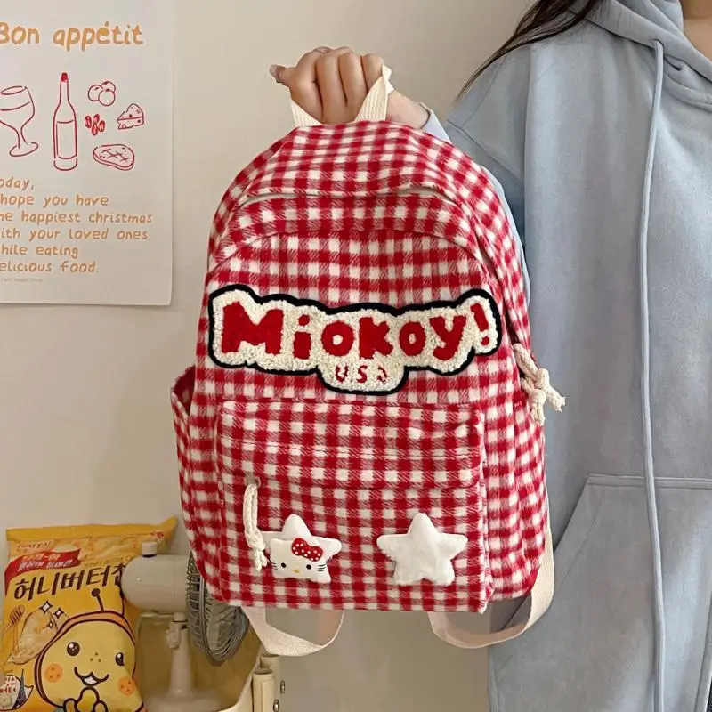 Kawaii Sanrio Anime Shoulders Bag Cute Hello Kitty Cartoon Large Capacity Fashion and Leisure Student Backpack Gifts for Girls
Kawaii Sanrio Anime Shoulders Bag Cute Hello Kitty Cartoon Large Capacity Fashion and Leisure Student Backpack Gifts for Girls