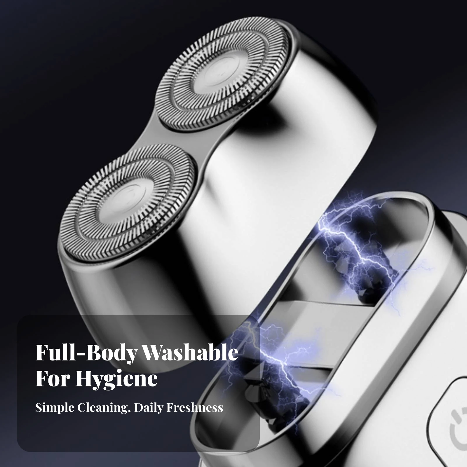 Washable Grooming Tool Easy to Clean Electric Shaver Personal Care Sleek Silver-Tone Finish Waterproof Electric Shaver
Washable Grooming Tool Easy to Clean Electric Shaver Personal Care Sleek Silver-Tone Finish Waterproof Electric Shaver