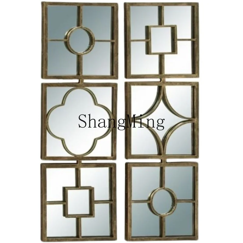 CL new Chinese-style combination decorative mirror household living room square wall hanging background wall mirror
CL new Chinese-style combination decorative mirror household living room square wall hanging background wall mirror