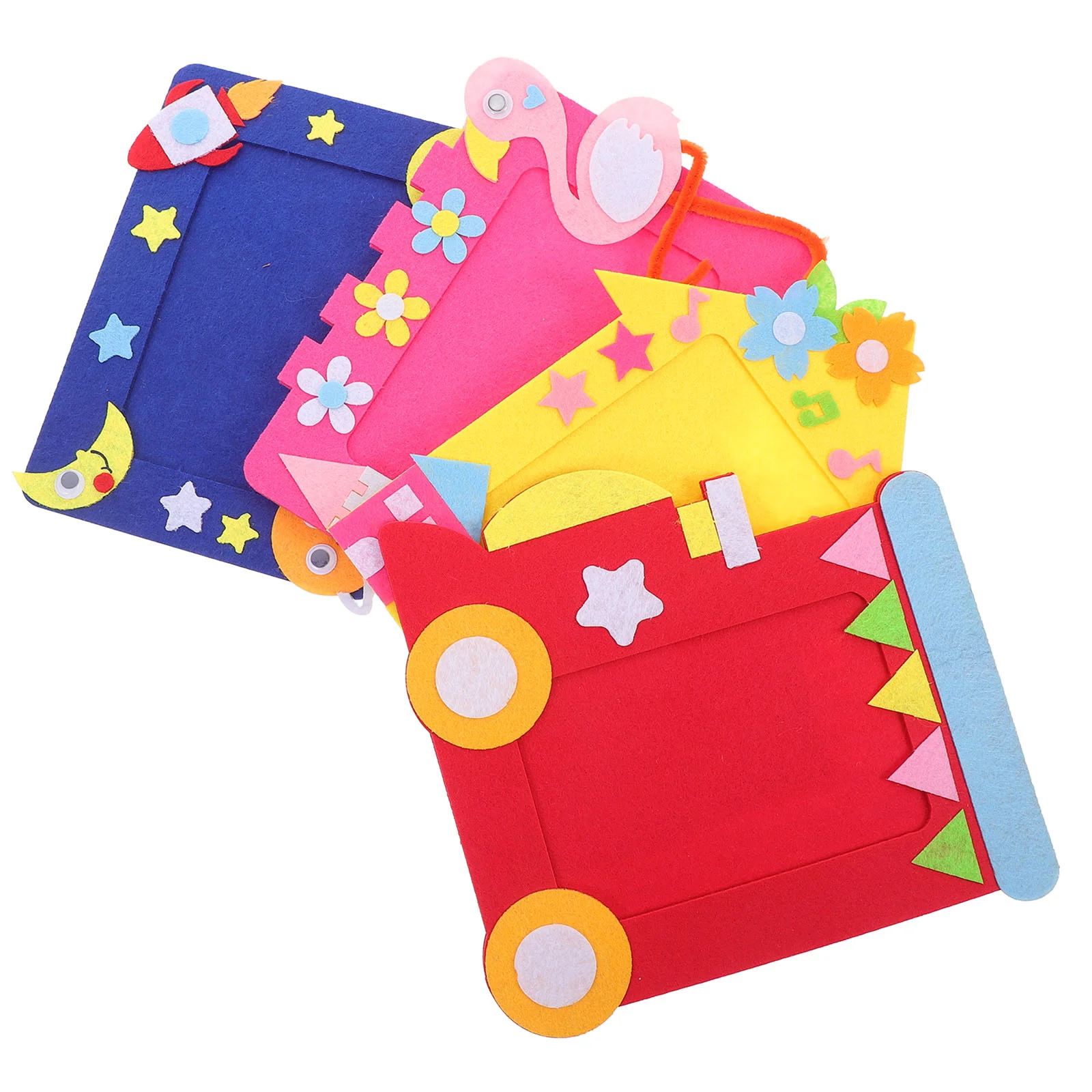 4 Pcs DIY Photo Frame Children Bulk Cartoon Frames Non-woven Fabric Craft Toddler Stickers
4 Pcs DIY Photo Frame Children Bulk Cartoon Frames Non-woven Fabric Craft Toddler Stickers