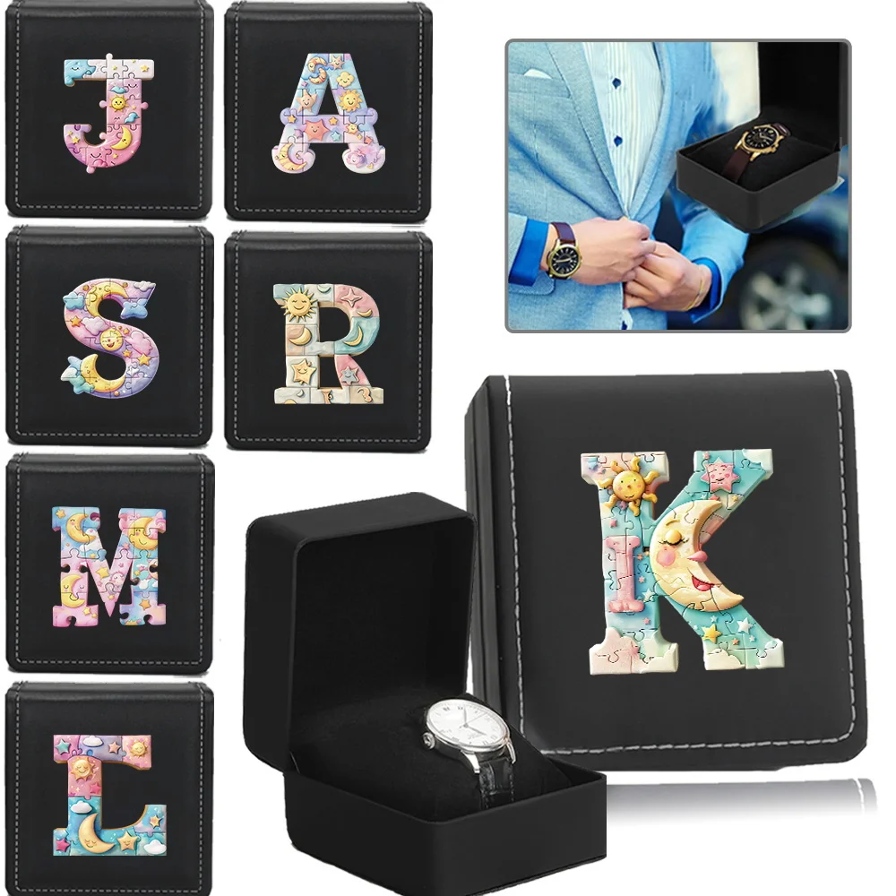 PU Single Watch Gift Box Bring A Small Pillow Dustproof Leather Classic Gift Saw Puzzle Initial Name 26 Letters Pattern
PU Single Watch Gift Box Bring A Small Pillow Dustproof Leather Classic Gift Saw Puzzle Initial Name 26 Letters Pattern