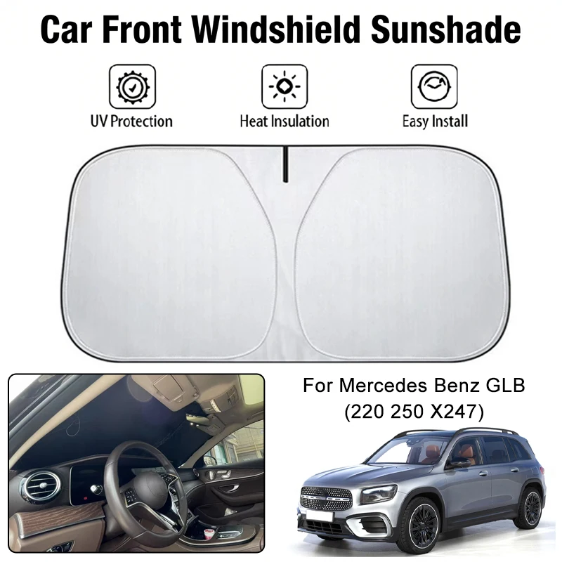 Car Front Windshield Sunshade Cover For Mercedes Benz GLB 220 250 X247 UV Block Heat Insulation Auto Interior Sun Protection
Car Front Windshield Sunshade Cover For Mercedes Benz GLB 220 250 X247 UV Block Heat Insulation Auto Interior Sun Protection