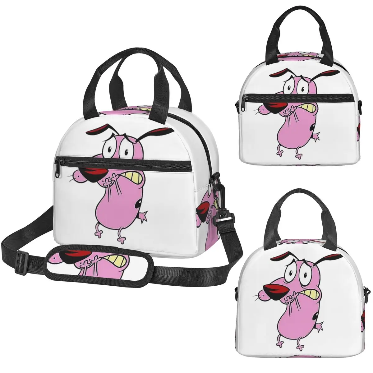 Cute Courageous Cowardlys Dog Insulated Lunch Bag for Women Office Cooler Thermal Box Tote Portable Lunch Boxes
Cute Courageous Cowardlys Dog Insulated Lunch Bag for Women Office Cooler Thermal Box Tote Portable Lunch Boxes
