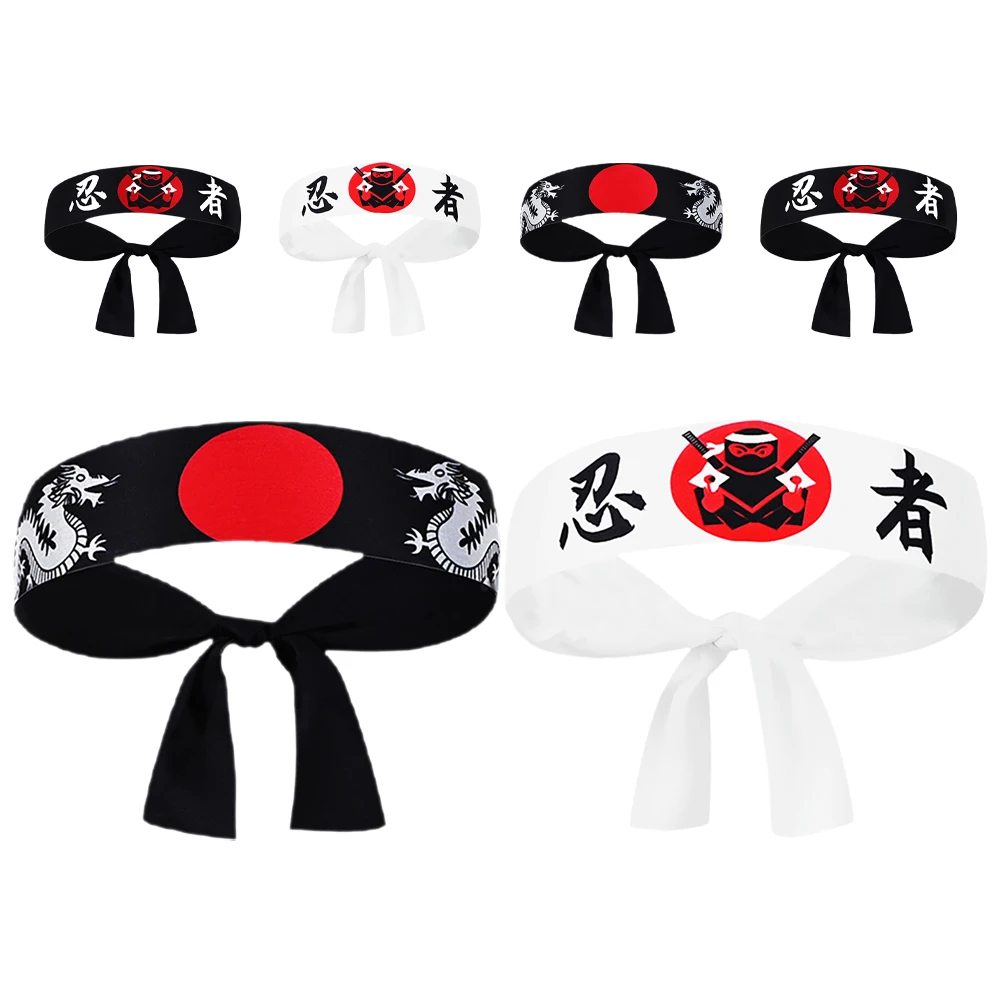 6pcs Japanese Ninja Headband Chef Karate Samurai Headwear For Men Women Cooking Anime Party Decor Accessory
6pcs Japanese Ninja Headband Chef Karate Samurai Headwear For Men Women Cooking Anime Party Decor Accessory