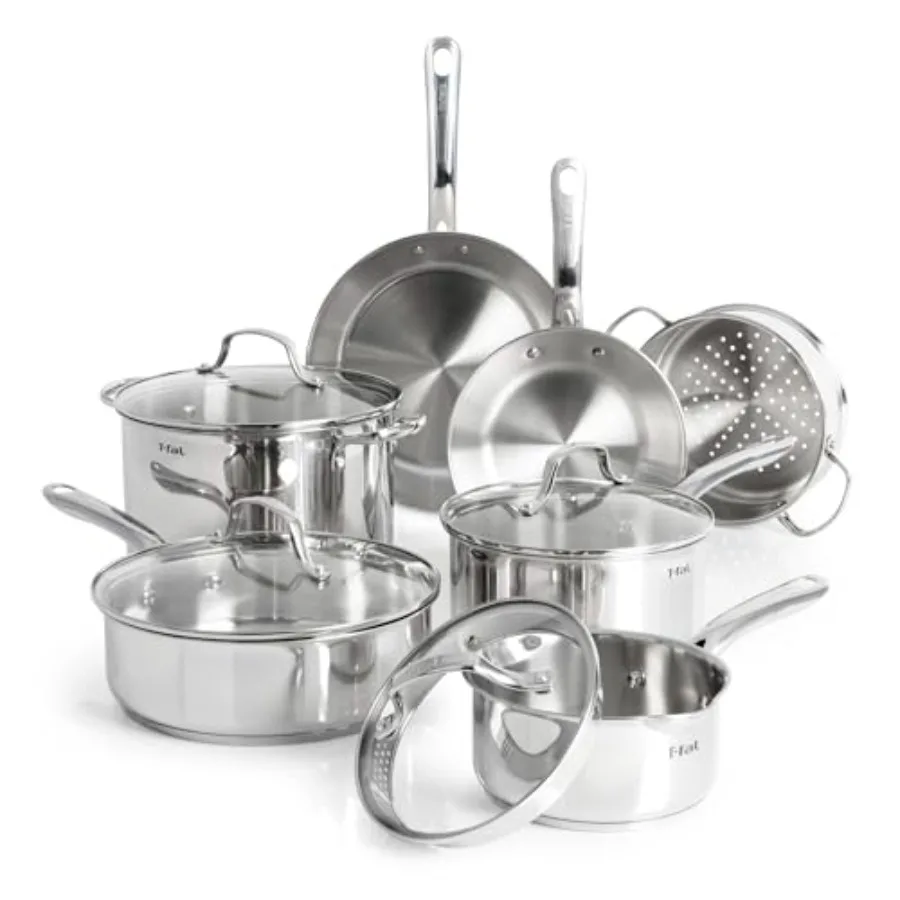 Pots and Pans Set 11 Pcs, Induction, Oven Broiler Safe 500F, Kitchen Cooking Set w/s, Saucepans, Saute Pan, Steamer, Cookware,
Pots and Pans Set 11 Pcs, Induction, Oven Broiler Safe 500F, Kitchen Cooking Set w/s, Saucepans, Saute Pan, Steamer, Cookware,