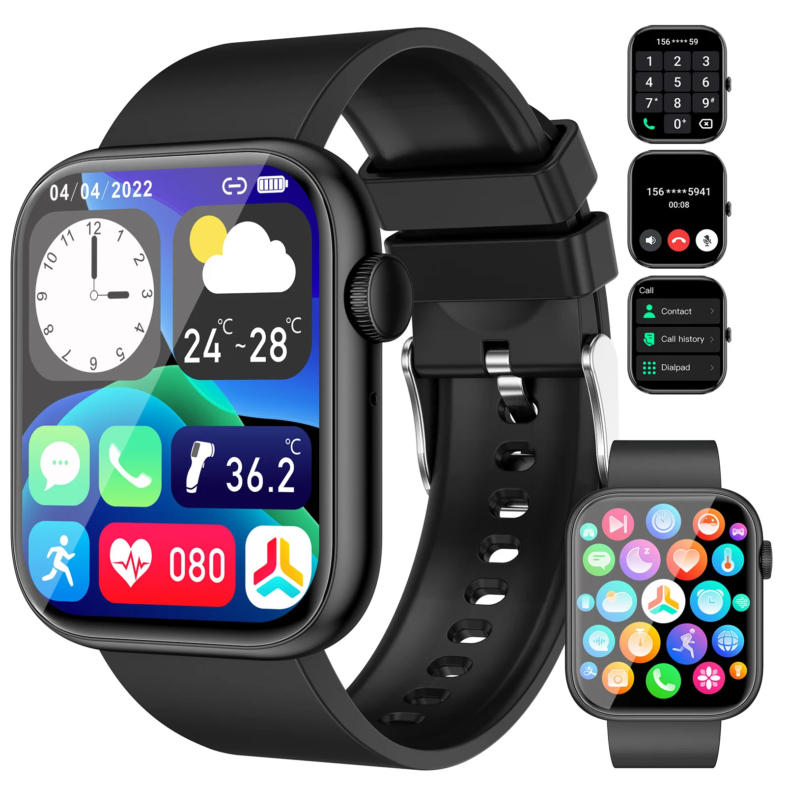 Suitable for iPhone 16 Pro Max 15 11 14xr iphone 12 pro smart watch men's phone heart rate blood oxygen smart watch
Suitable for iPhone 16 Pro Max 15 11 14xr iphone 12 pro smart watch men's phone heart rate blood oxygen smart watch