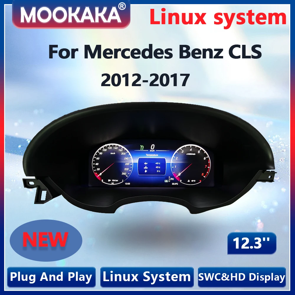 12,3-дюймовый ЖК-дисплей приборной панели для Mercedes Benz CLS 2012-2017 гг., цифровая панель приборов, виртуальный кокпит, спидометр
12,3-дюймовый ЖК-дисплей приборной панели для Mercedes Benz CLS 2012-2017 гг., цифровая панель приборов, виртуальный кокпит, спидометр