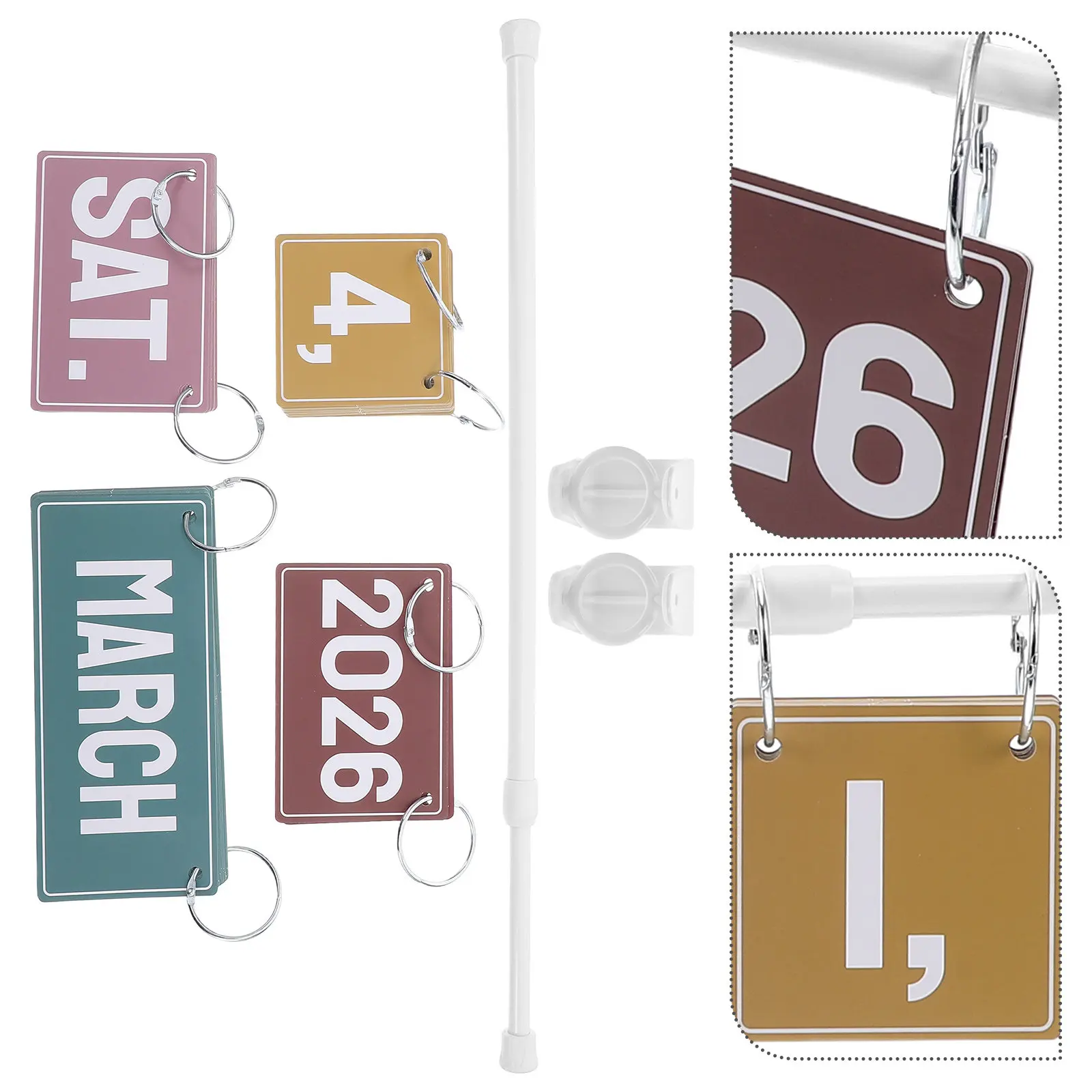 1Set Colorful Flip Calendar Bulletin Board Set with Date Cards Adjustable Metal Holder for Classroom Home Decor Supplies
1Set Colorful Flip Calendar Bulletin Board Set with Date Cards Adjustable Metal Holder for Classroom Home Decor Supplies