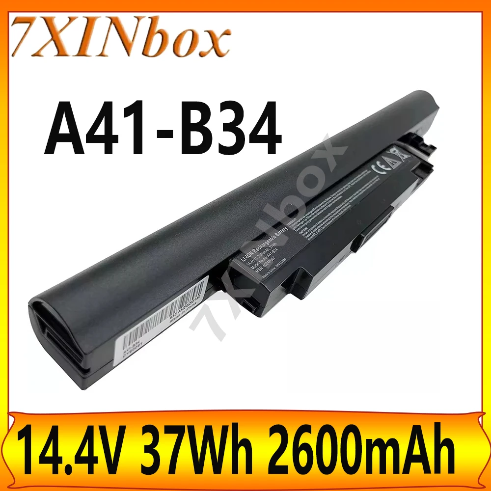 7XINbox A41-B34 14.4V 2600mAh 37Wh laptop Battery for Medion Akoya E6237 E6241 P6643 S4211 S4213 S4216
7XINbox A41-B34 14.4V 2600mAh 37Wh laptop Battery for Medion Akoya E6237 E6241 P6643 S4211 S4213 S4216