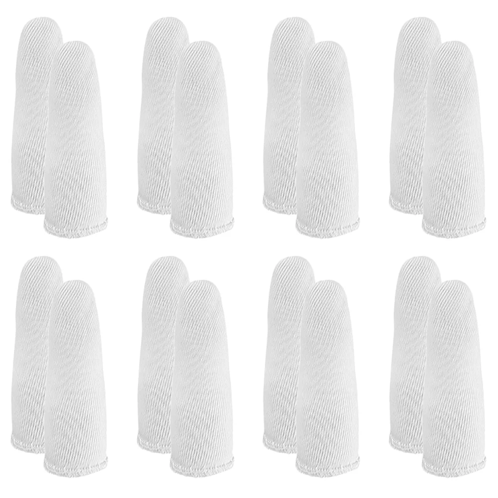60 Pcs Thumb Cot Sleeves Pure Cotton Finger Cots Fingertip Covers Breathable Protectors White
60 Pcs Thumb Cot Sleeves Pure Cotton Finger Cots Fingertip Covers Breathable Protectors White