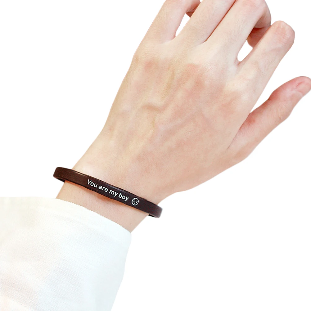 Simple Letter Wrist Silicone Bracelet Dance Jewelry Student Couple Wristbands Daily Wear Black For
Simple Letter Wrist Silicone Bracelet Dance Jewelry Student Couple Wristbands Daily Wear Black For