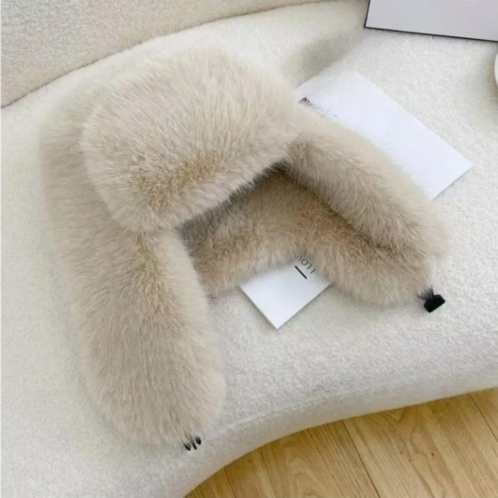 Soft Thick Faux Fur Hat Fluffy Windproof Windproof Earflap Cap Adjustable Warm Earmuffs Ear Protection Cap Winter
Soft Thick Faux Fur Hat Fluffy Windproof Windproof Earflap Cap Adjustable Warm Earmuffs Ear Protection Cap Winter