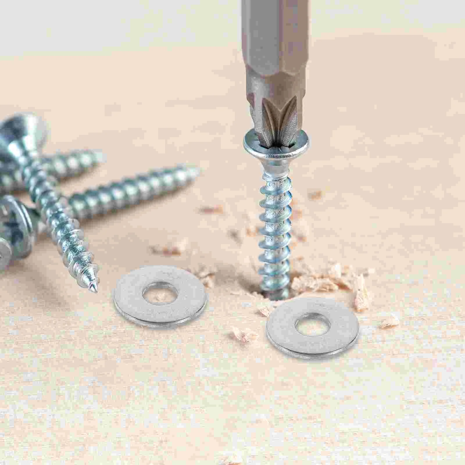 50 Pcs Bolts Stainless Steel Washer Washers for General Repair Fasteners Kit Silver
50 Pcs Bolts Stainless Steel Washer Washers for General Repair Fasteners Kit Silver