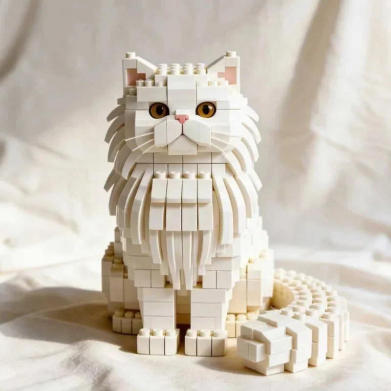 Cute Kawaii Building Blocks Cat Model DIY Collectible Desktop Shelf Display Ornament Home Office Desk Decor For Cat Lovers Gift
Cute Kawaii Building Blocks Cat Model DIY Collectible Desktop Shelf Display Ornament Home Office Desk Decor For Cat Lovers Gift