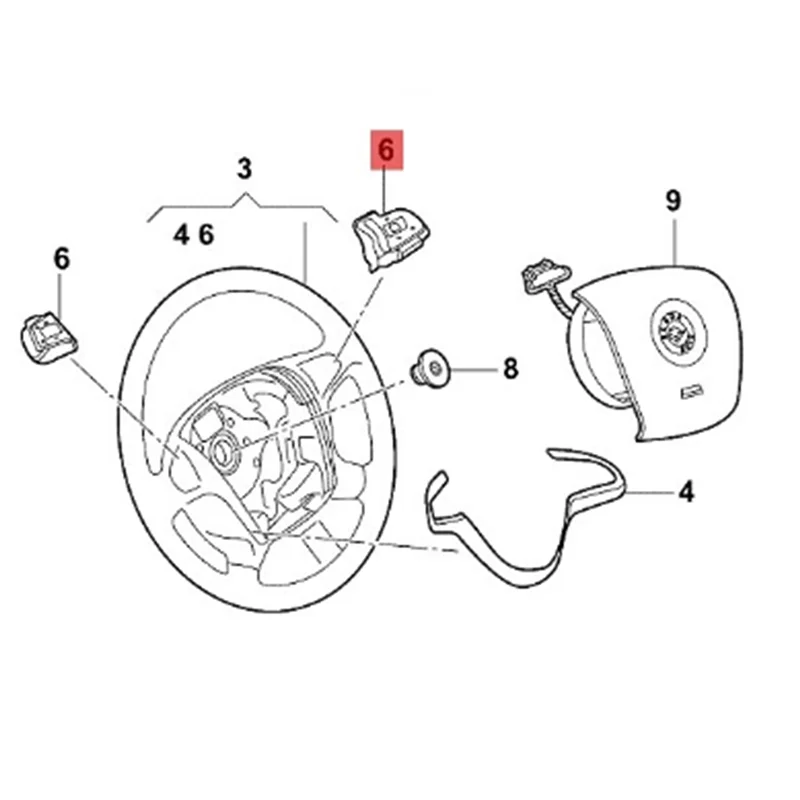 Durable-3VD919719 Car Multi-Function Steering Wheel Buttons Cruise Control Switch For Skoda Superb Kodiaq Karoq
Durable-3VD919719 Car Multi-Function Steering Wheel Buttons Cruise Control Switch For Skoda Superb Kodiaq Karoq