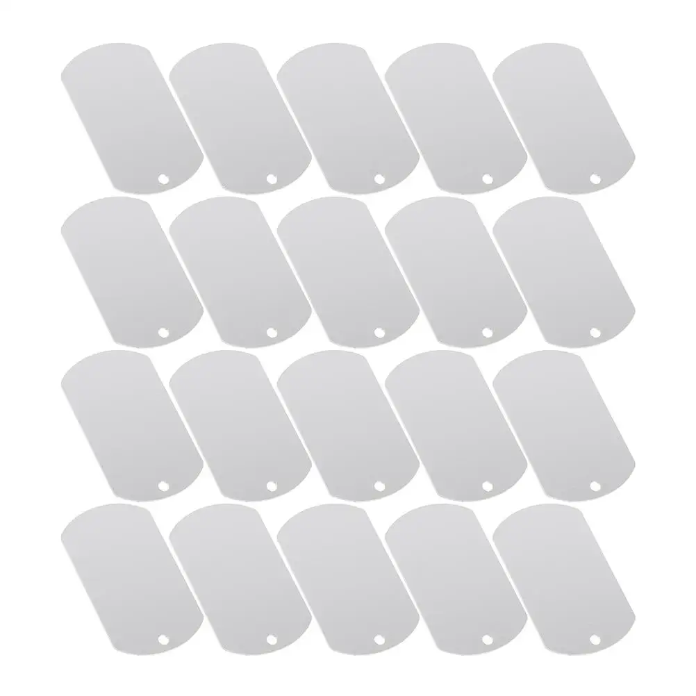20pcs Aluminum Blank Dog Name Silver 50x30mm Durable Metal Cow Ear Puppy ID Cat Ear Tags Cow Pet Name Tags Labels
20pcs Aluminum Blank Dog Name Silver 50x30mm Durable Metal Cow Ear Puppy ID Cat Ear Tags Cow Pet Name Tags Labels