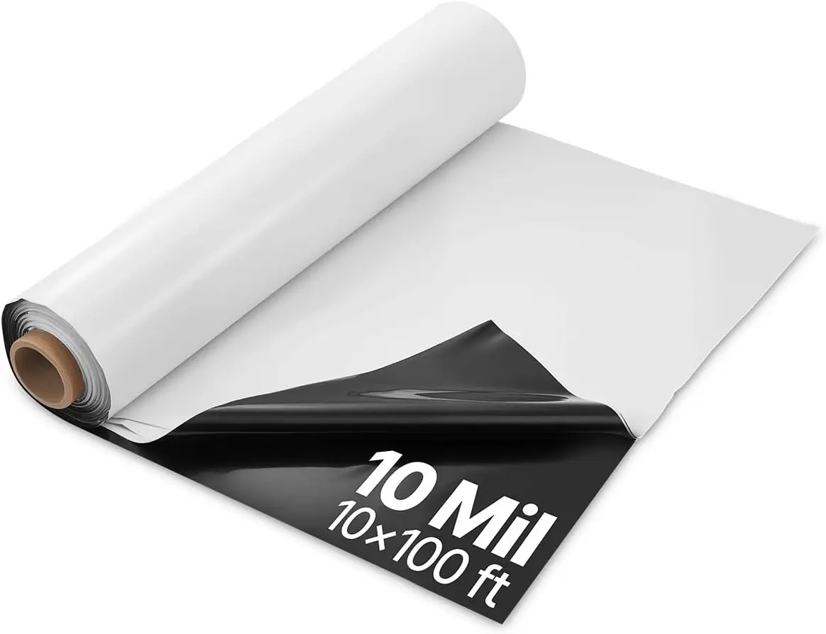 VEVOR 10 Mil Plastic Sheeting Heavy Duty 10' x 100', Thick Plastic Sheeting Roll, Plastic Drop Cloth Painters Tarp Covering for
VEVOR 10 Mil Plastic Sheeting Heavy Duty 10' x 100', Thick Plastic Sheeting Roll, Plastic Drop Cloth Painters Tarp Covering for