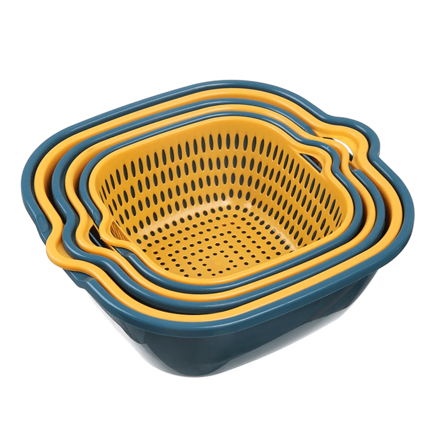 6-Piece Multifunctional Colander Set - Comfort Grip, Space-Saving Stackable Design Perfect for Rinsing and Draining Produce
6-Piece Multifunctional Colander Set - Comfort Grip, Space-Saving Stackable Design Perfect for Rinsing and Draining Produce