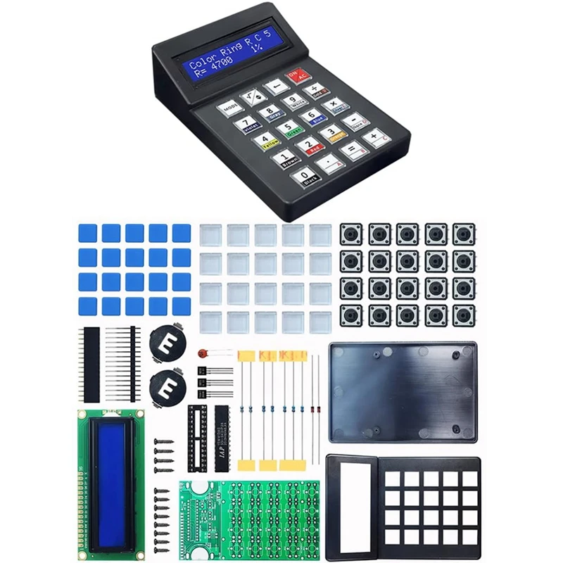 7-Bit LCD1602 Display Desktop Calculator Soldering Project Kit DIY Hobbyist Electronics Kit DIY Calculator Soldering Kit
7-Bit LCD1602 Display Desktop Calculator Soldering Project Kit DIY Hobbyist Electronics Kit DIY Calculator Soldering Kit